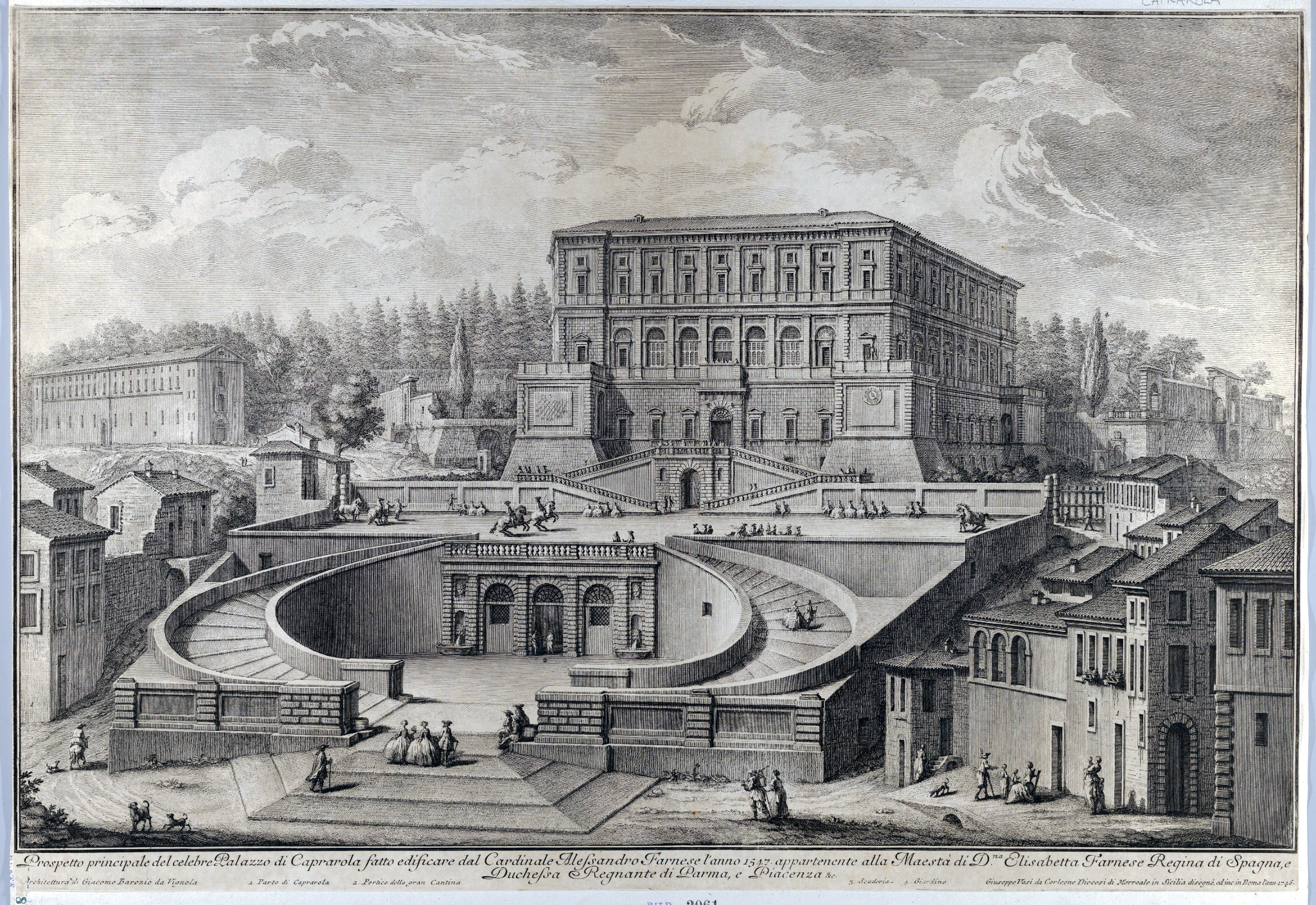 Villa Farnese, Palazzo Farnese, Villa Caprarola (1746–48)